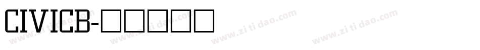 CIVICB字体转换