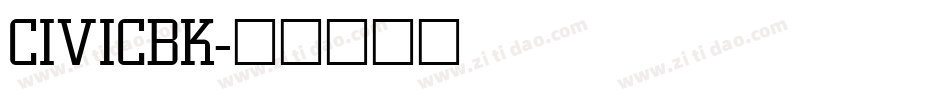 CIVICBK字体转换