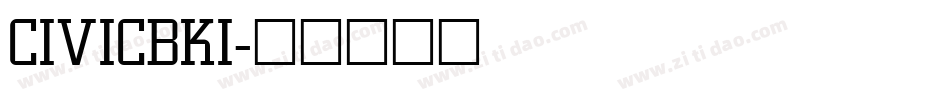 CIVICBKI字体转换