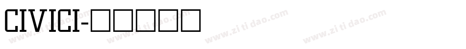 CIVICI字体转换