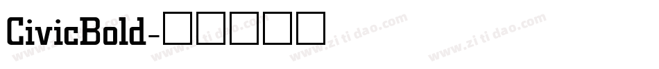 CivicBold字体转换