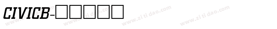 CIVICB字体转换