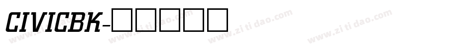 CIVICBK字体转换