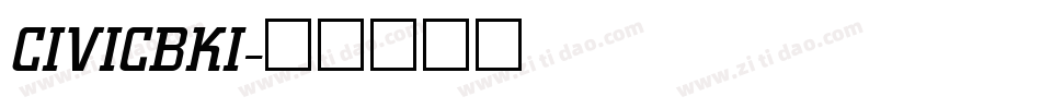 CIVICBKI字体转换