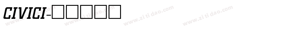 CIVICI字体转换