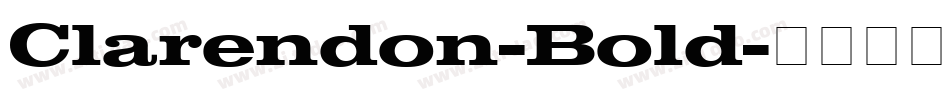Clarendon-Bold字体转换