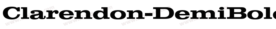 Clarendon-DemiBold字体转换