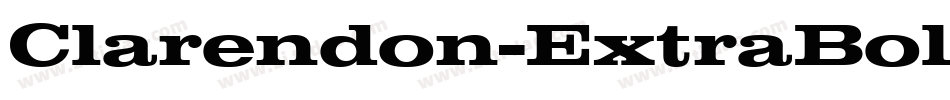 Clarendon-ExtraBold字体转换