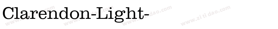 Clarendon-Light字体转换