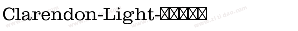 Clarendon-Light字体转换