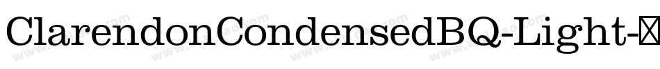 ClarendonCondensedBQ-Light字体转换
