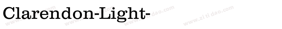 Clarendon-Light字体转换