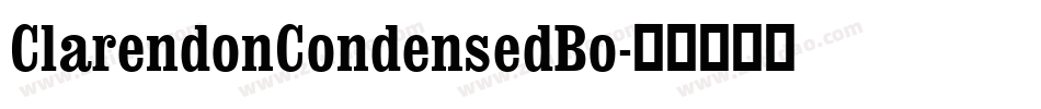 ClarendonCondensedBo字体转换