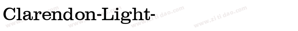 Clarendon-Light字体转换