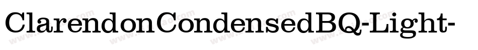 ClarendonCondensedBQ-Light字体转换