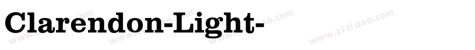 Clarendon-Light字体转换