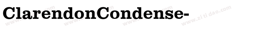 ClarendonCondense字体转换