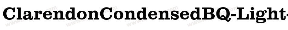 ClarendonCondensedBQ-Light字体转换