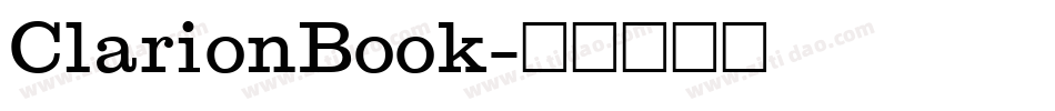 ClarionBook字体转换