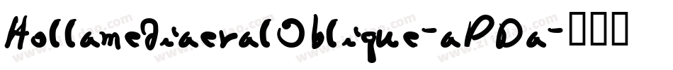 HollamediaevalOblique-aPDa字体转换