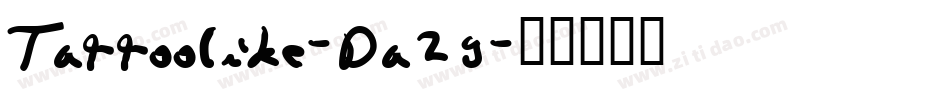 Tattoolike-Da29字体转换