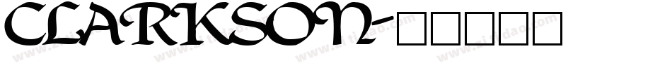 CLARKSON字体转换
