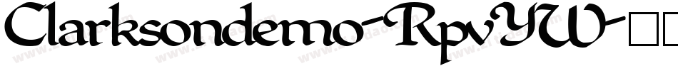 Clarksondemo-RpvYW字体转换