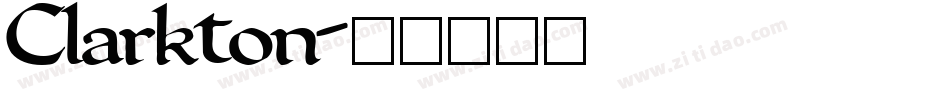 Clarkton字体转换