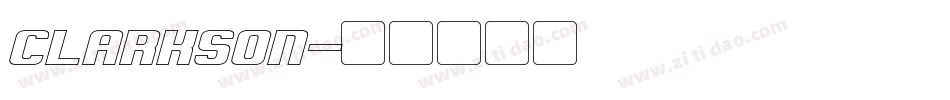 CLARKSON字体转换