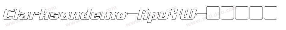 Clarksondemo-RpvYW字体转换