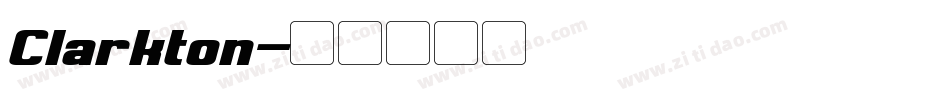 Clarkton字体转换