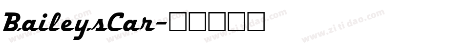BaileysCar字体转换