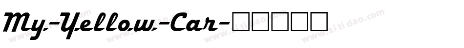 My-Yellow-Car字体转换
