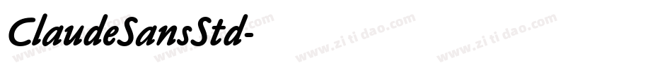ClaudeSansStd字体转换