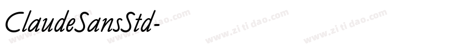 ClaudeSansStd字体转换