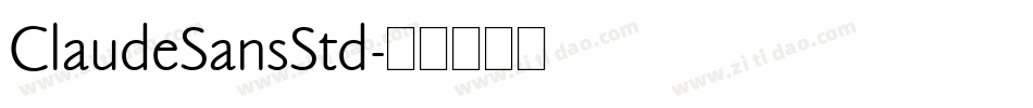 ClaudeSansStd字体转换