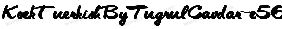 KoektuerkishByTugrulCavdar-e56g字体转换