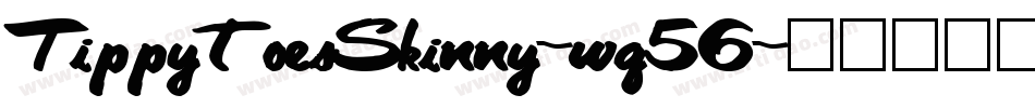 TippytoesSkinny-wq56字体转换
