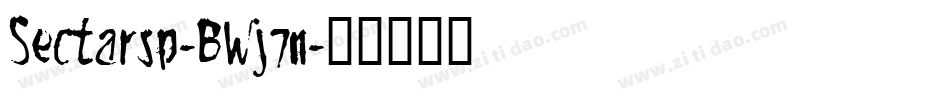 Sectarsp-BWj7n字体转换