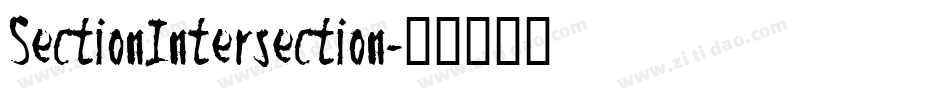 SectionIntersection字体转换