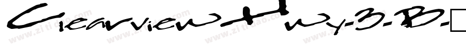 ClearviewHwy-3-B字体转换