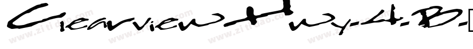 ClearviewHwy-4-B字体转换