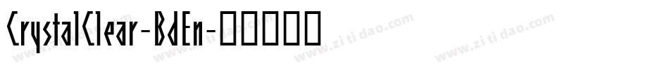 CrystalClear-BdEn字体转换