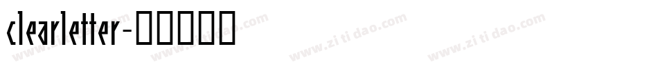 clearletter字体转换