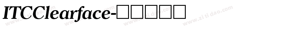 ITCClearface字体转换