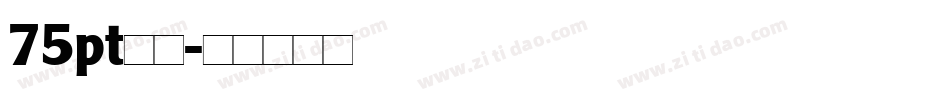 75pt宋体字体转换