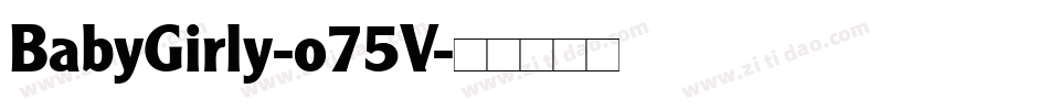 BabyGirly-o75V字体转换