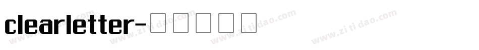 clearletter字体转换