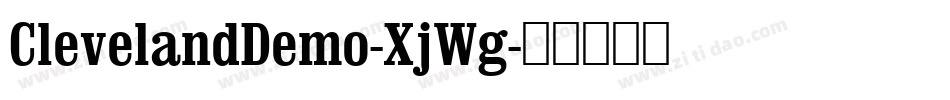 ClevelandDemo-XjWg字体转换