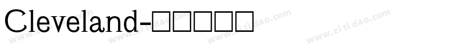 Cleveland字体转换